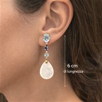 Earrings Woman in Silver Quarzo ORAR-1-198